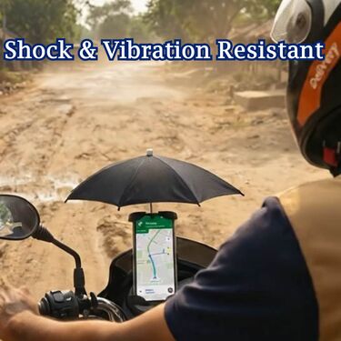 Bike Mobile Holder With Sun & Rain Proof Umbrella (BMH7)