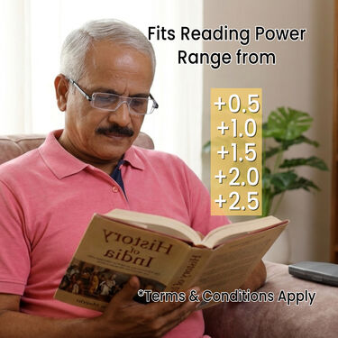 Folding Rimless Adaptive Power Reading Glasses Buy 1 Get 2 Free (3FORG4)