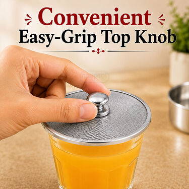 Pack of 6 Stainless Steel Lids For Cup & Glass (LCG)