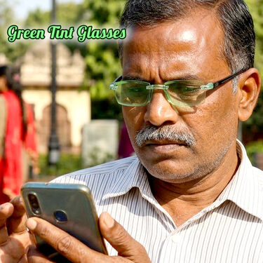 Rimless Coloured Adaptive Power Reading Glasses (OC4RG1)