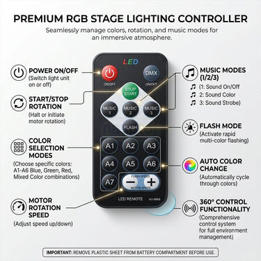 RGB Projection Light With Remote Control (DL9)