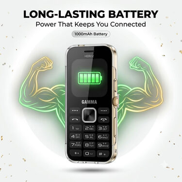 Stylish Dual Sim Mobile With Crown Dial and Watch Strap (PMH28)