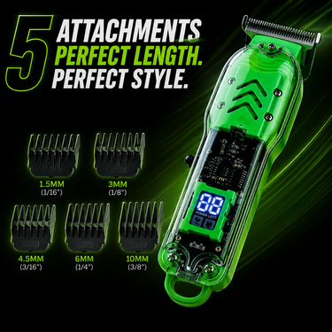 Transparent Rechargeable Professional Hair Trimmer For Barber (RHT5)