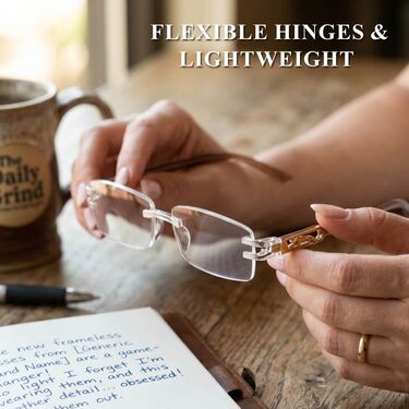 Rimless Adaptive Power Reading Glasses Buy 1 Get 3 Free (4ORG40)
