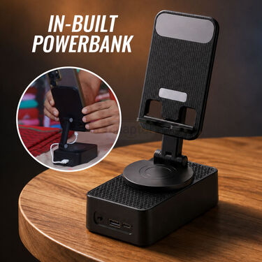 10000 mAh Powerbank With Speaker And Mobile Stand (PB46)
