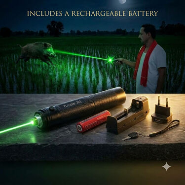 Rechargeable Animal Repellent Laser Light with Lock & Key (LL78)