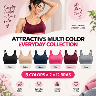 Pack of 12 Stretchable Sports Bra (12PBR2)