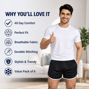 6 All Day Comfortable Boxer Shorts For Men (6MB1)