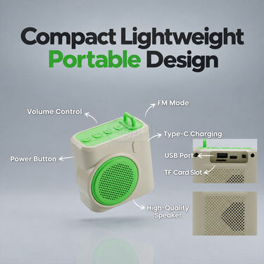 Portable Wireless Speaker With FM Radio (BLS33)