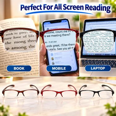 Adaptive Power Reading Glasses Buy 1 Get 2 Free (3ORG60)