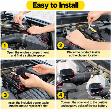Smart Ultrasonic Mouse Repeller for Car (CAU2)