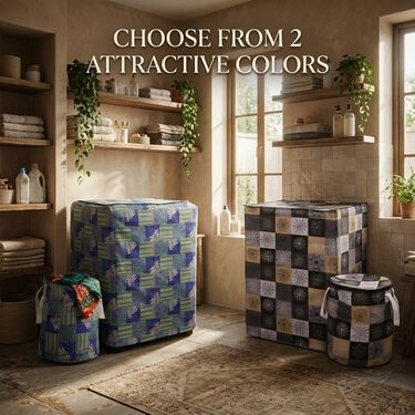 Pick Any 1 Top Load Waterproof Washing Machine Cover With Laundry Bag (WMC8)