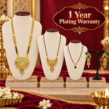 3 Mangalsutra With Free Golden Earring (WJ25)