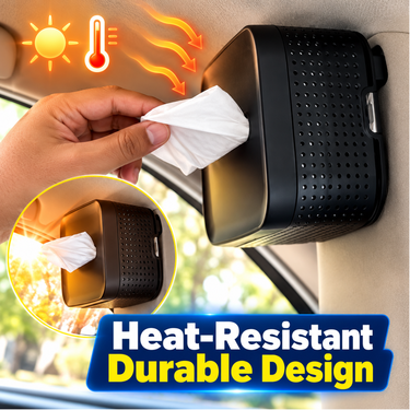 Car Sun Visor & Headrest Mounted Space Saving Tissue Box (CAU10)