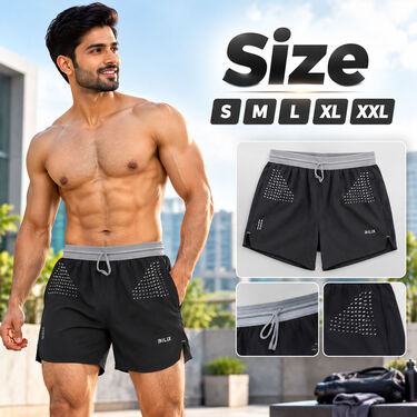 Pack of 4 Breathable Quic Dry Fitness Shorts For Men (4MS8)