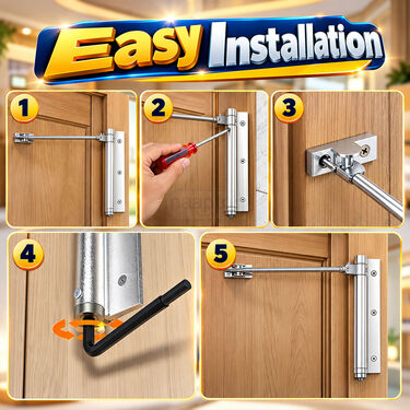Adjustable Spring-Loaded Door Closer (HT226)