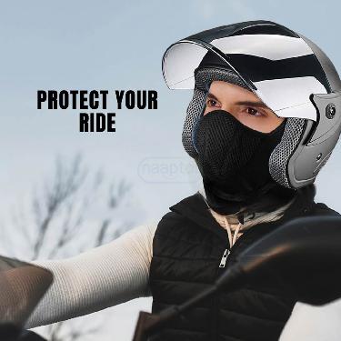 2 Full Face Helmet Mask For Bikers With Free Sleeveless Vest (2MB1)
