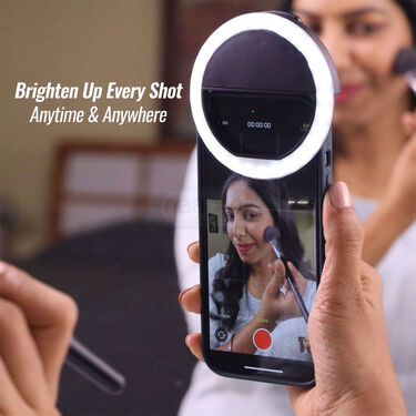 28 LED Rechargeable Super Bright Clip-on Ring Light (LRG)