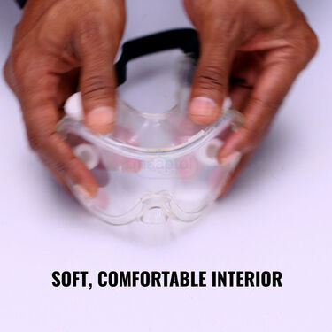 Unbreakable Transparent Safety Goggles With Adjustable Strap - Buy 1 Get 1 FREE (2SG)