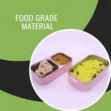 2 Layer Airtight & Leakproof Steel Insulated Lunch Box (2LILB1)