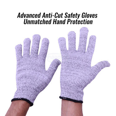 Flip-Up Eye Safety Goggles + Anti Cut Safety Gloves (HA18)