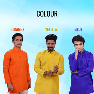 3 Super Comfortable Cotton Kurta For Men (3KM1)