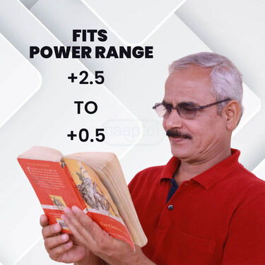 Rimless Adaptive Power Reading Glasses B1 G1 (2RG8)