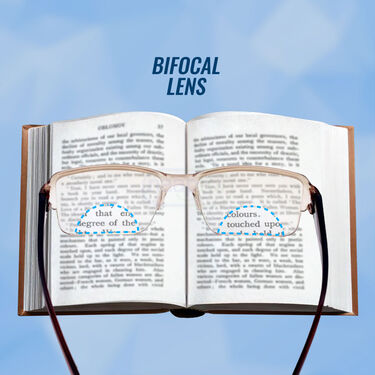 Bifocal Colored Adaptive Power Reading Glasses B1 G2 Free (3BCORG3)