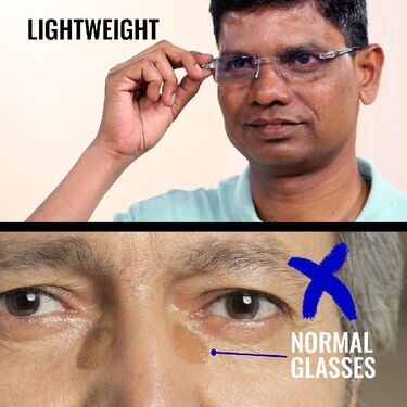 Rimless Daily Use Bifocal Reading Glasses - Buy 1 Get 2 FREE (3BRG16)