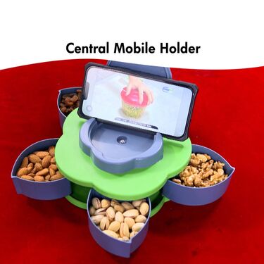 5 Compartments Rotating Snack Serving Tray (5CRST)