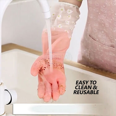 Reusable Long Elbow Cleaning Gloves