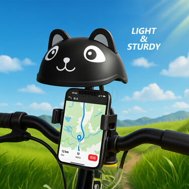 Bike Mobile Holder With Sun Visor and Rain Roof