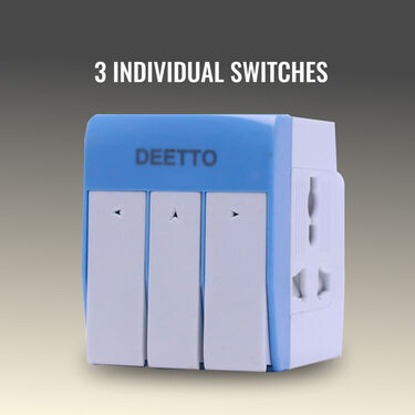 3 Pin Multi Plug with Individual Switch (CDC8)