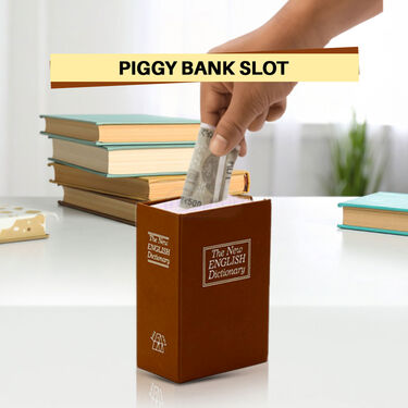 Pocket Size Book Locker With Piggy Bank (HA23)