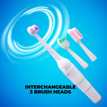 Electric Toothbrush With 3 Brush Heads (RTB5)