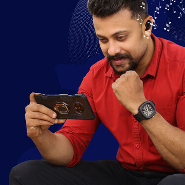 Wireless Bluetooth Earpods with Inbuilt Powerbank + Stylish Watch (TWS28)