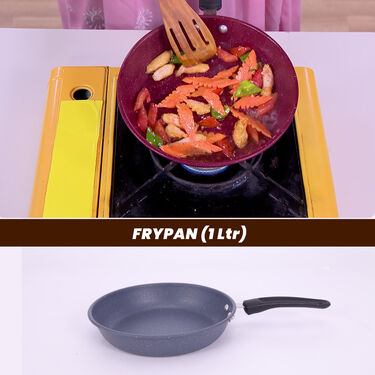 Mega 10 Pcs Ceramic Coating Nonstick Cookware Set (10CCNC1F)