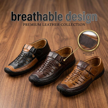 Leatherite Sandals Pick Any 1 + Free Sports Watch + Sunglasses + Aluminium Wallet (SW59)