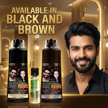 No Stain No Grey Hair Colour Shampoo For Men