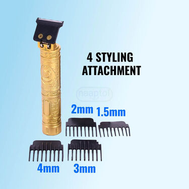 Stylish Golden Trimmer With Free Hair Dryer (PMTHD)