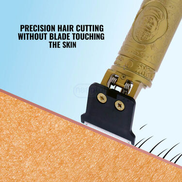 Stylish Golden Trimmer With Free Hair Dryer (PMTHD)