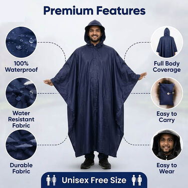 Pick Any 1 Waterproof Bike And Scooty Poncho Raincoat (FCPC1)