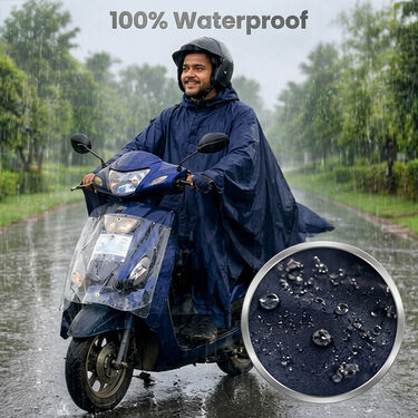 Pick Any 1 Waterproof Bike And Scooty Poncho Raincoat (FCPC1)