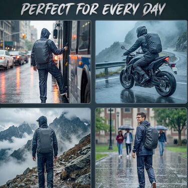 Pick Any 1 Cap  Raincoat For Men By Scottish Club With Free Rain Protector Bag Cover (RCB2)