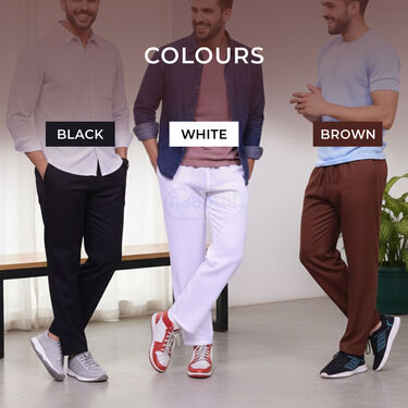 Pack of 3 Comfortable Relaxed Fit Pants (3SPT13)