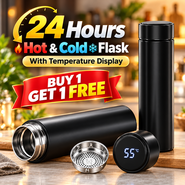 24 Hrs Hot &amp; Cold Flask With Temperature Display - Buy 1 Get 1 Free (2TF1)