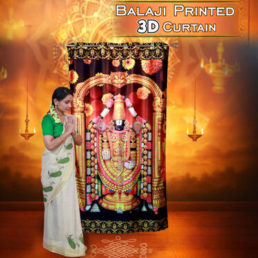 Balaji Printed 3D Curtain (CU9)