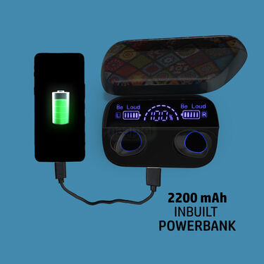 Wireless Bluetooth Earbuds With Designer Skin (TWS76)