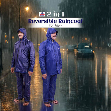 Pick Any 1 Reversible Raincoat For Mens (RRC1)