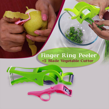 Finger Ring Peeler + 5 Blade Vegetable Cutter (FRP)